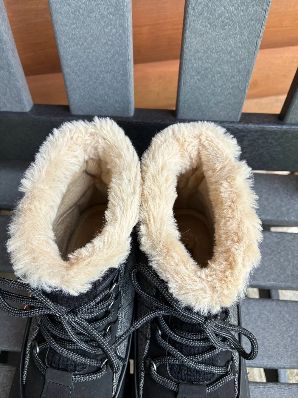 New JBU by Jambu Winter Boots Jane Style Black and Gray Women's 10